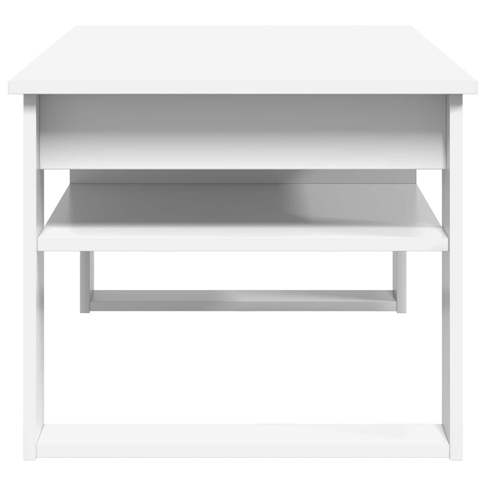 Walplus Engineered Wood Coffee Table - White - 96 x 54 x 44 cm - Image 5