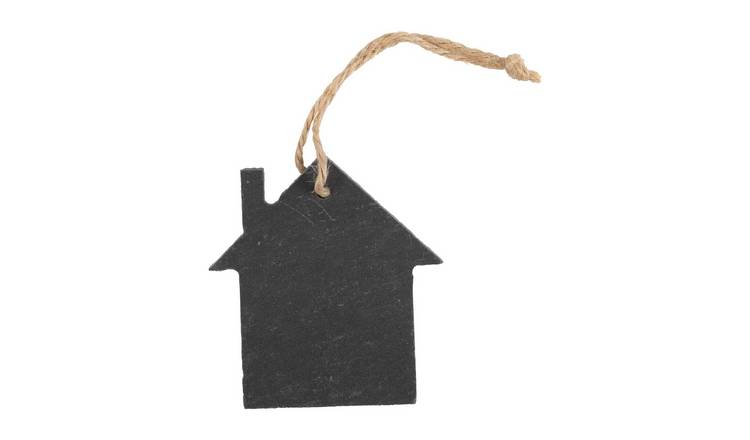 Nicola Spring Slate Christmas Tree Decoration - House