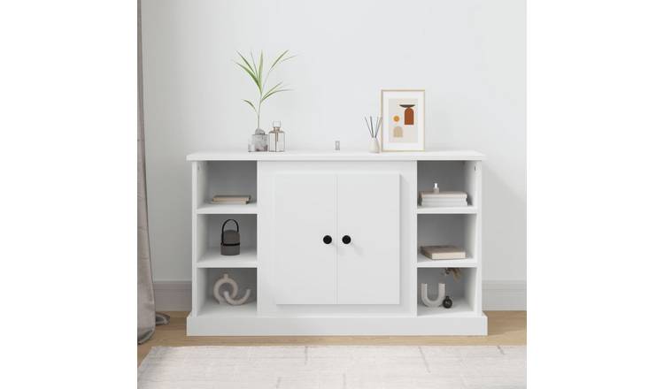 Walplus Engineered Wood Sideboard - White - 100 x 35.5 x 60 cm