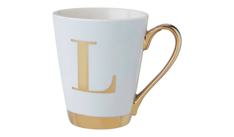 Orsina Mimo Frosted Deco L Monogram Mug – Green