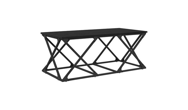 Walplus Engineered Wood Coffee Table - Black Oak - 100 x 49 x 40 cm