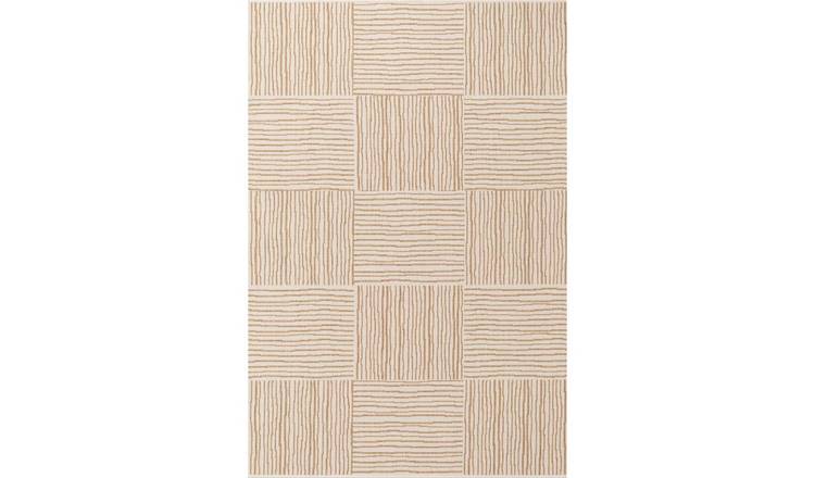 Ted Baker Beige Nightingale Checkered Indoor Outdoor Rug - 160 x 230cm