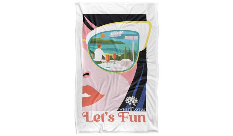 The White Lotus Lets Fun Soft Touch Blanket - 147cm x 91cm