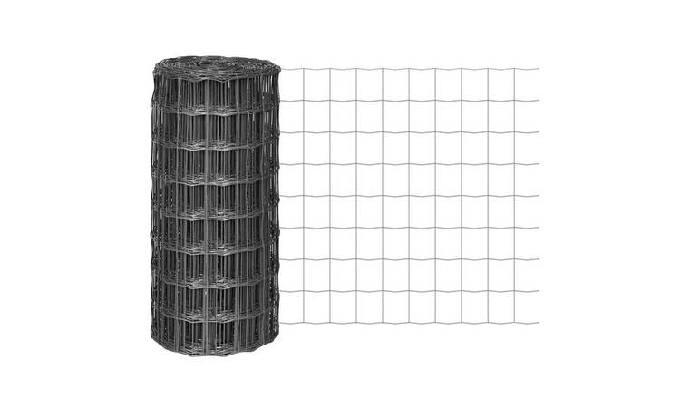 Walplus Pvc-coated Iron Wire Fences - Grey - 1000 x 80 cm