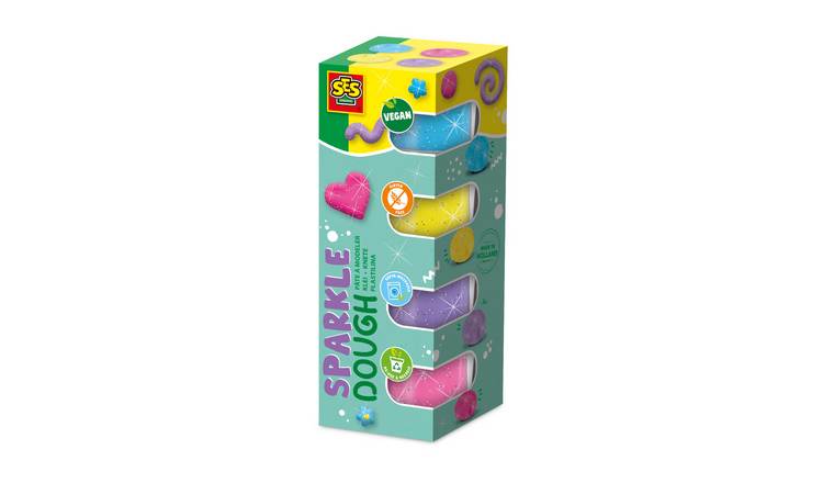 SES Creative Feel Good Play Dough Sparkle 4 Piece Model Set