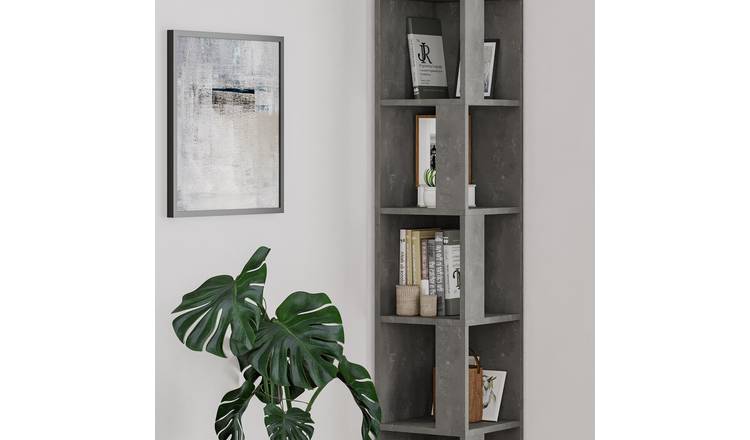 Decortie Piano Particleboard Shelving Unit - Grey