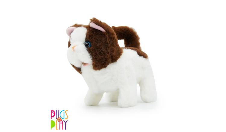 Pugs at Play Furry Friends Interactive Walking Cat Plush Toy - Bella