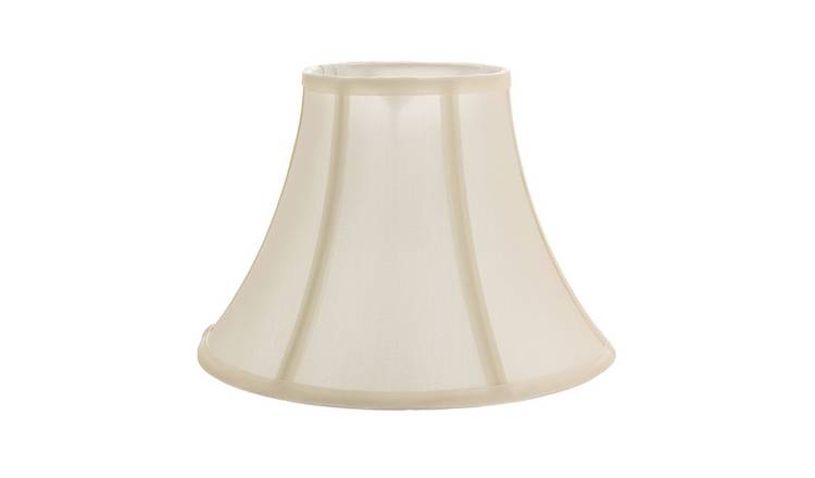 Happy Homewares Empire Shaped in Rich Silky Cream Cotton Fabric Lampshade - 30cm