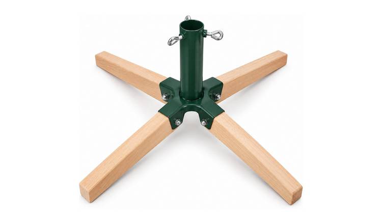 My Christmas Foldable Beech Wood and Metal Christmas Tree Stand 60cm