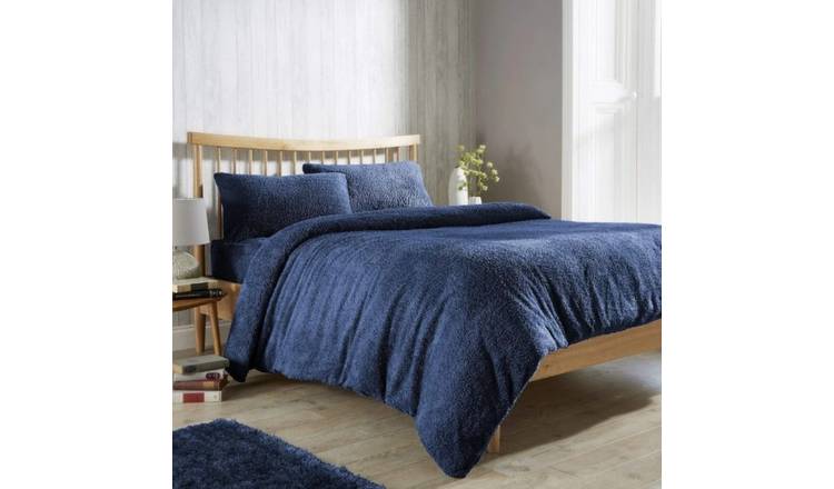 New Edge Blinds Original Teddy Navy Duvet Set - King