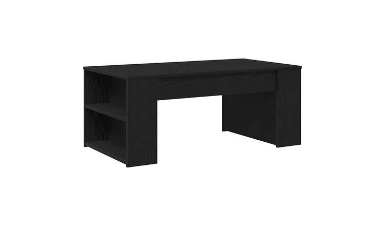 Walplus 2 Shelf Engineered Wood Coffee Table - Dark Oak - 102 x 55 x 42 cm