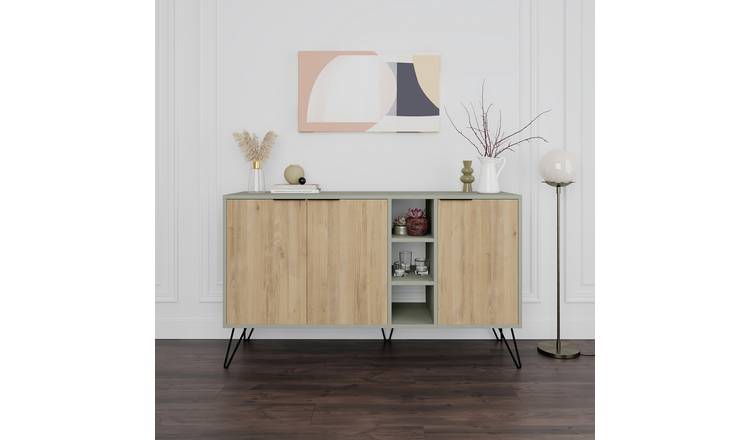 Decortie Clara 3 Door Sideboard - Sage Green