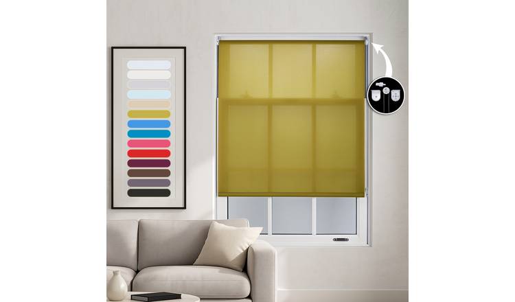 Furnished Green Daylight Roller Blind Metal Fittings - 50 x 165cm