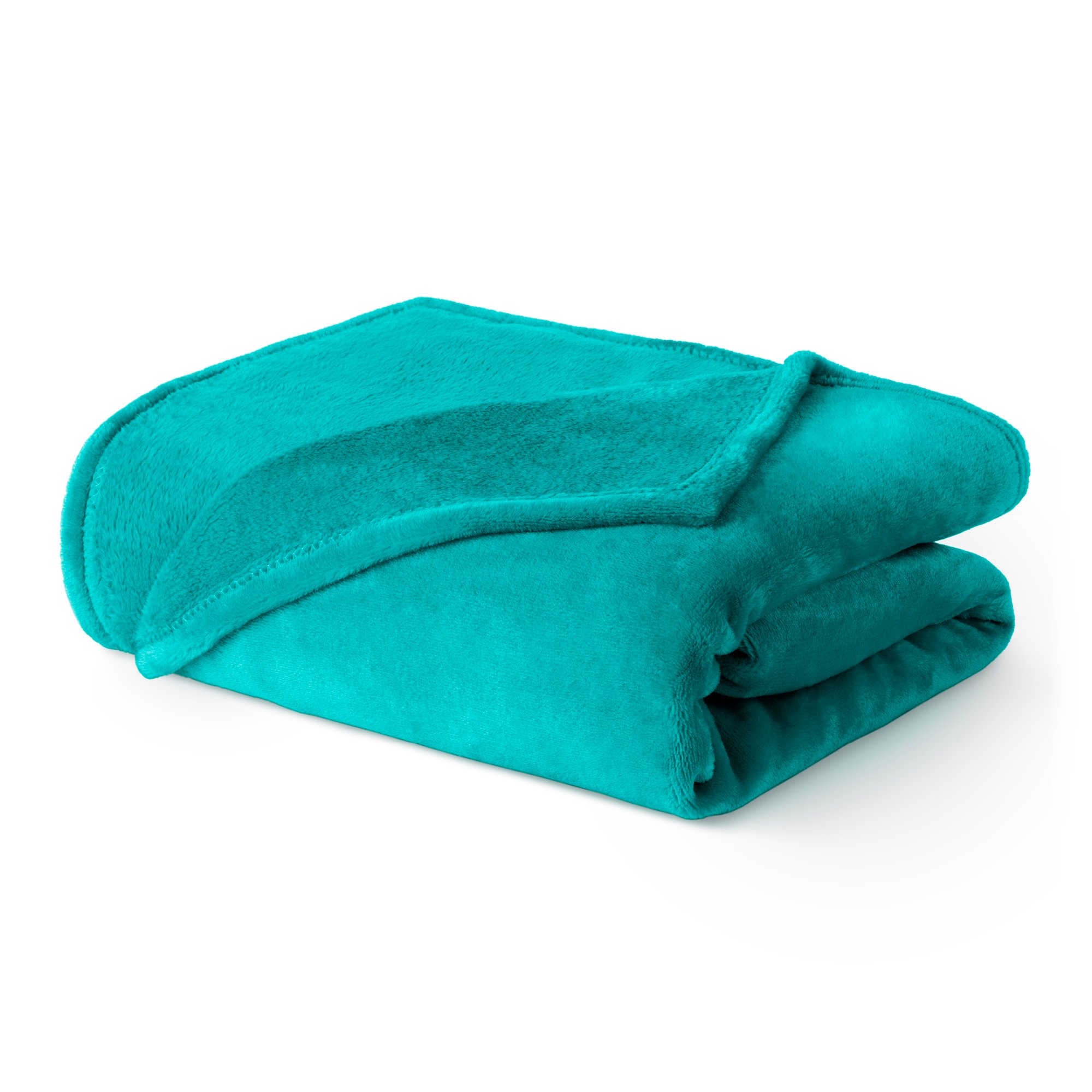 LIVIVO Single Fleece Blanket - Ocean Blue - Image 1