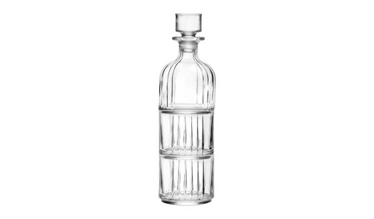 RCR 3 Piece Timeless Crystal Glass Whisky Decanter Set - 345ml