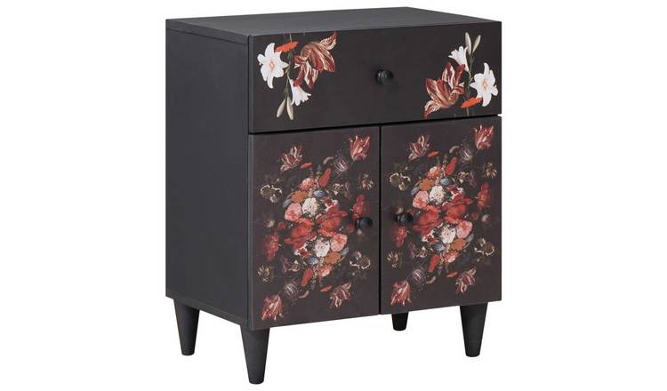 Walplus Solid Wood Nightstand - Multicoloured - 50 x 33 x 60 cm