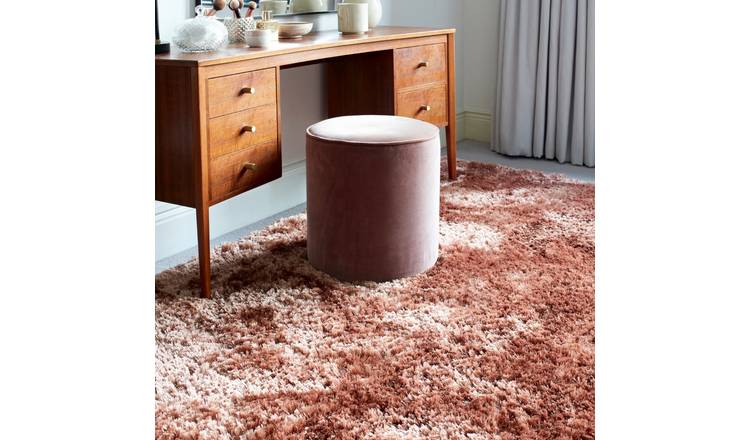 Mega Flooring Pink Modern Plain Rug - 160 x 230cm