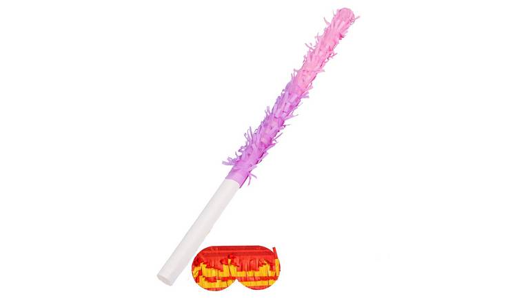 Fax Potato Pinata Stick & Blindfold Set - Pink