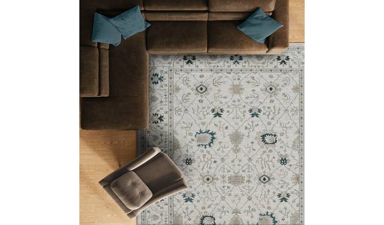 Mega Flooring Beige Modern Geometric Rug - 120 x 170cm