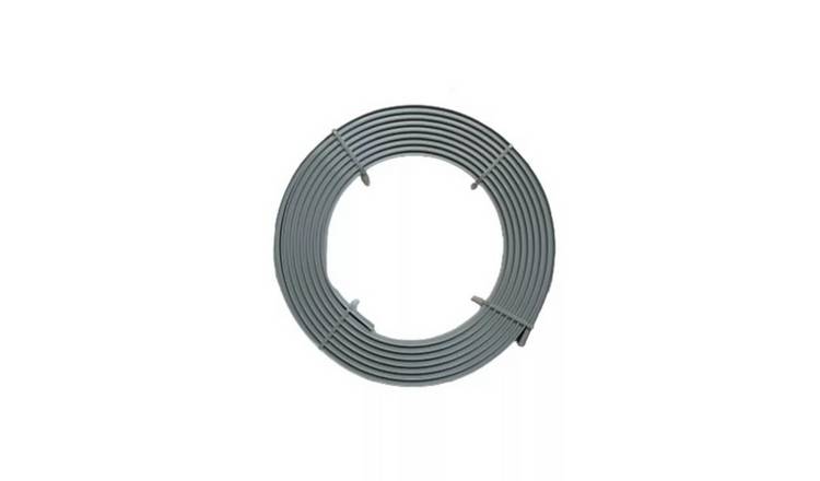 New Edge Blinds Silver Coiled Streamline PVC Curtain Track - 500cm