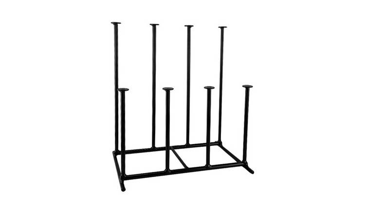 Garden Pride Compact 4 Pair Wellington and Walking Boot Stand - Black