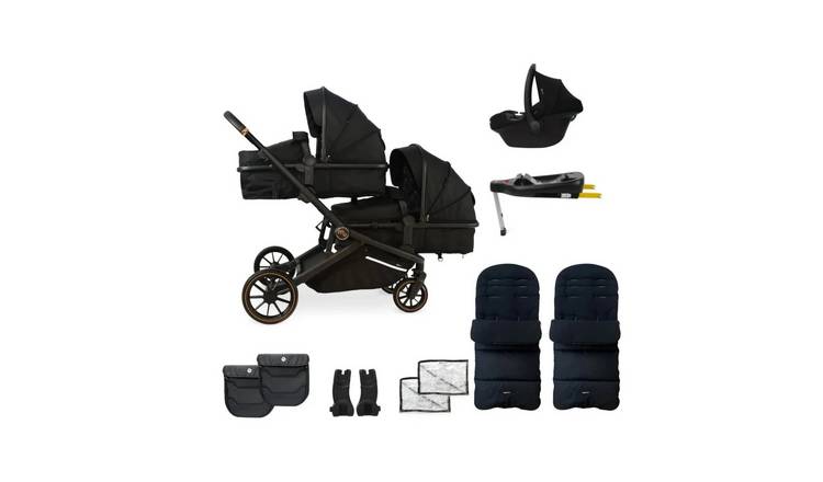My Babiie Twin Travel System - Black Leopard