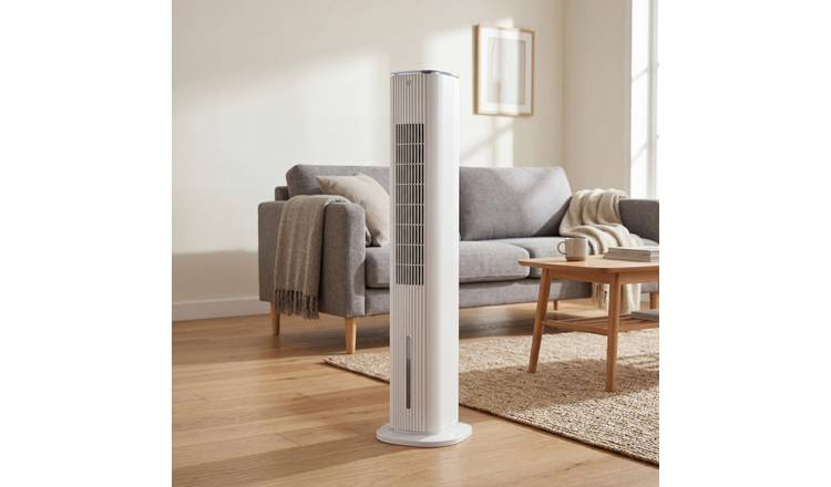 Air Pro 6L Tower Air Cooler 42" with Remote & Touch Control - White