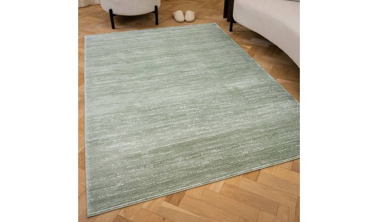 The Rugs Green Carmel Modern Striped Rug - 120 x 170cm