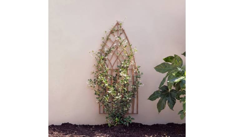 Primrose Arched Natural Willow Garden Trellis Panel - 150cm x 45cm
