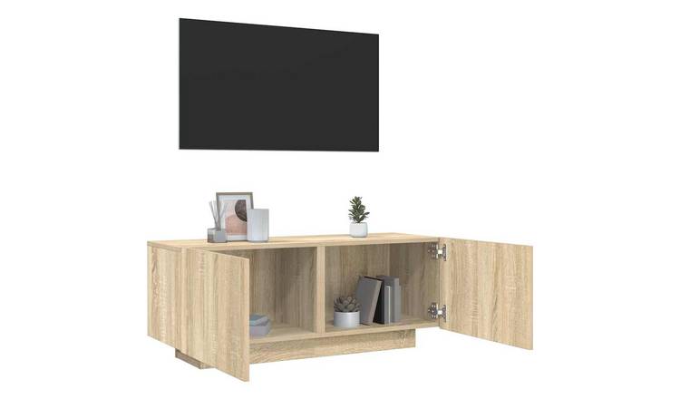 Walplus Engineered Wood TV Cabinet - Sonoma Oak - 100 x 35 x 40 cm