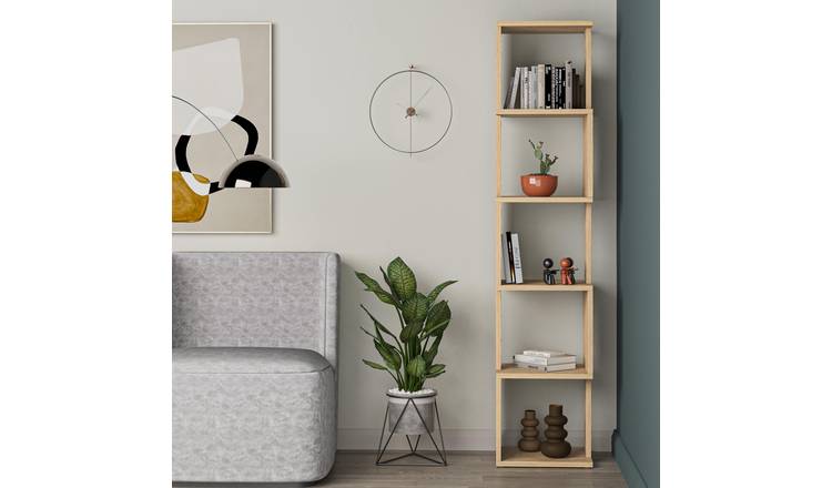 Decortie Piri Particleboard Bookcase - Oak