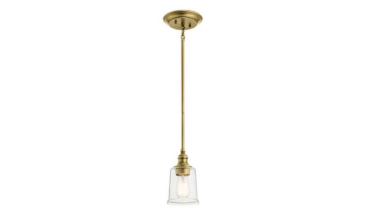 Elstead Waverly Pendant Light - Natural Brass