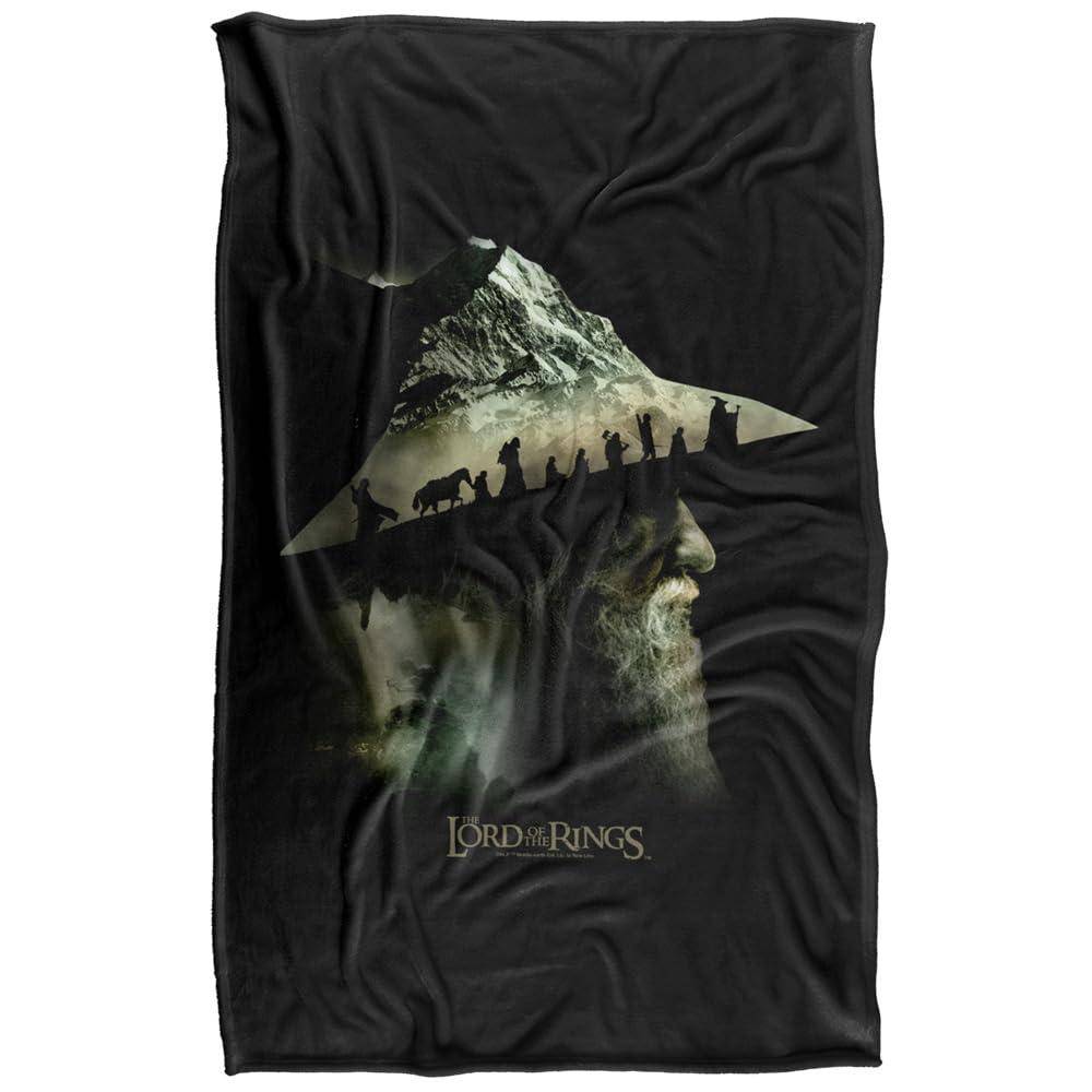The Lord Of The Rings Gandalf Fellowship Mountain Blanket - 147cm x 91cm - Image 1