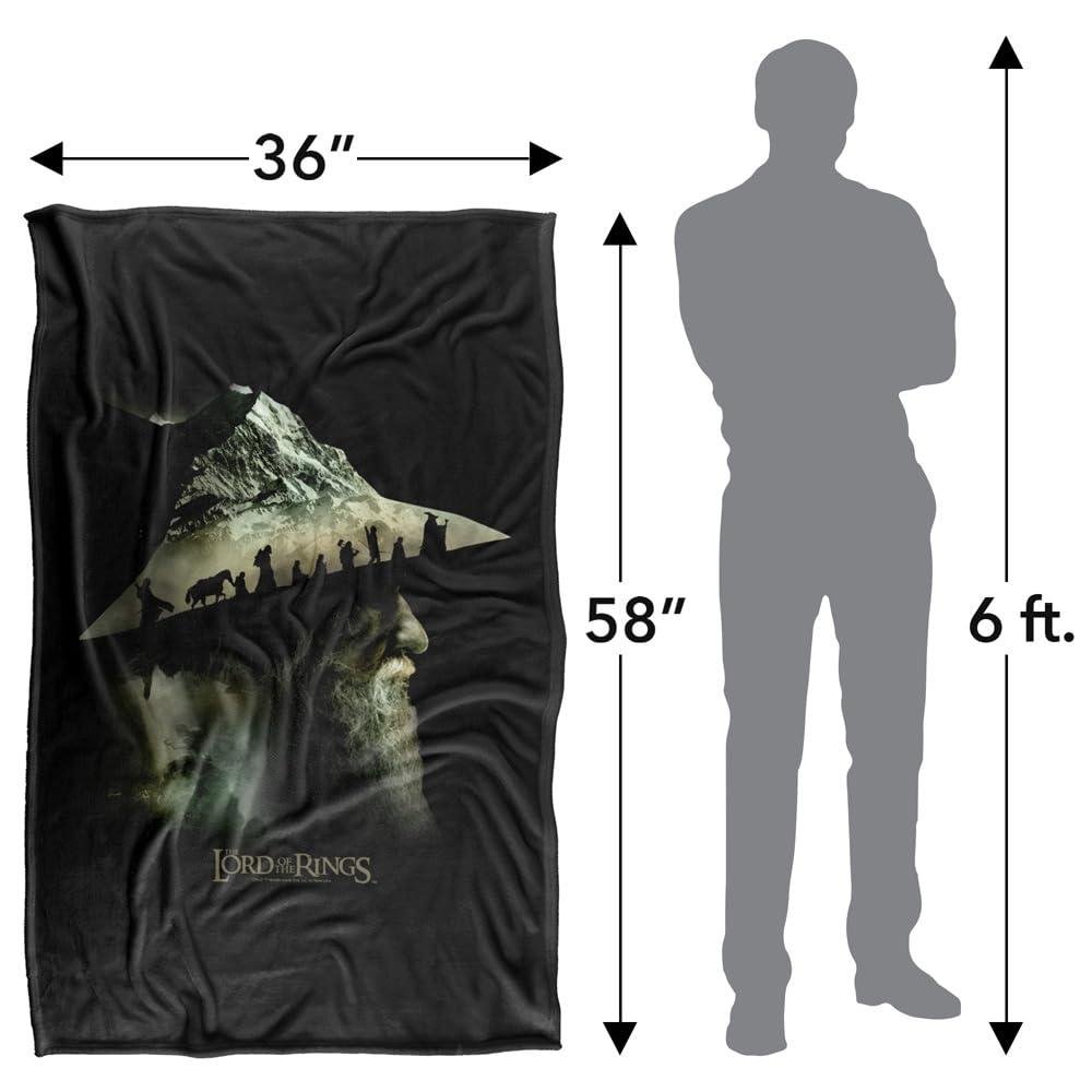 The Lord Of The Rings Gandalf Fellowship Mountain Blanket - 147cm x 91cm - Image 4