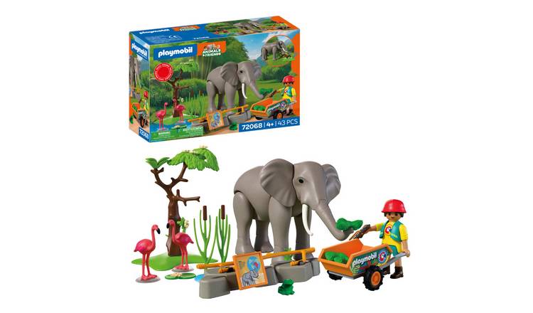 Playmobil Elephant with Zookeeper Promo Pack