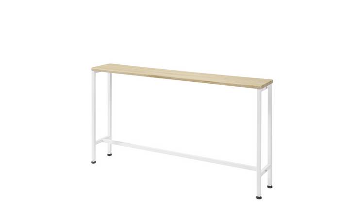 SoBuy Depth 20cm Slim Hallway Console Table - Light Oak