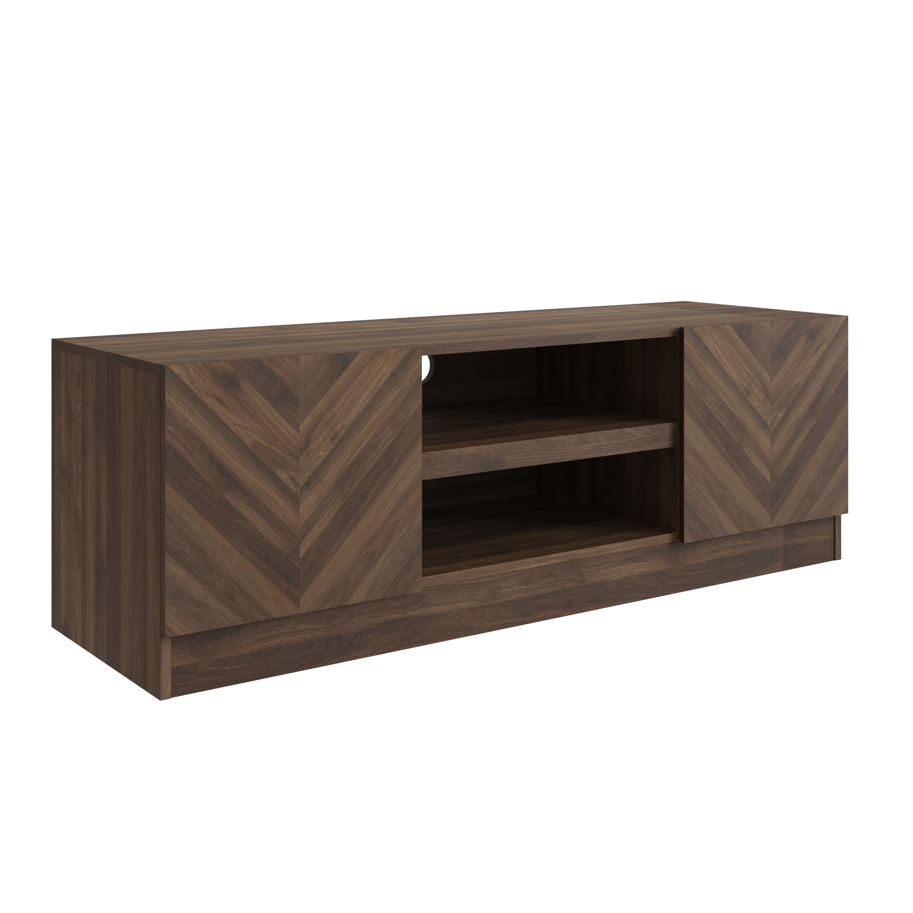 GFW Catania TV Unit - Walnut - Image 2