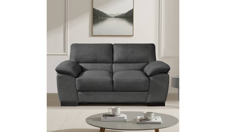 Artemis Home Mellette 2 Seat Fabric Sofa - Charcoal