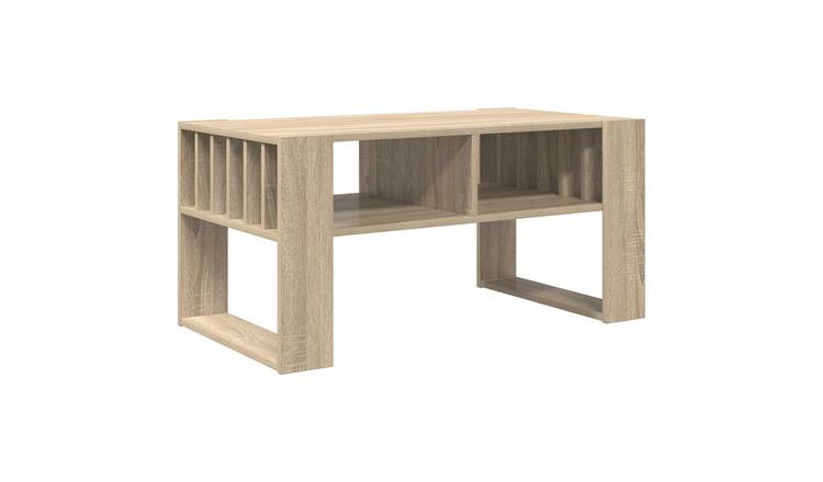 Walplus Engineered Wood Coffee Table - Sonoma Oak - 92 x 49.5 x 45 cm