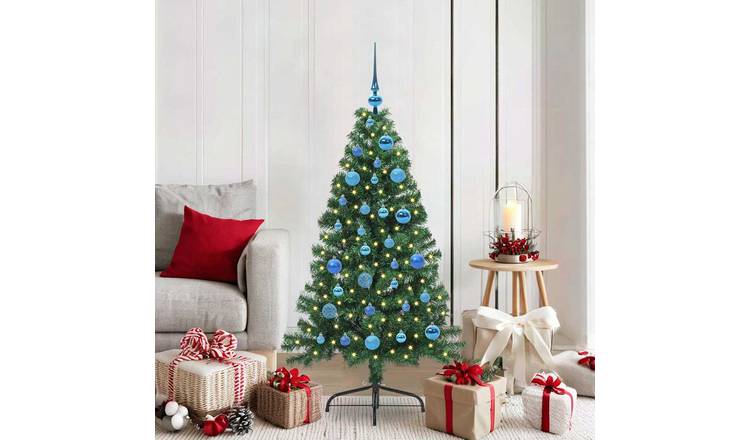 Walplus 150 LED Lamp Lights Pre-lit Artificial Christmas Tree - Green - 150 cm