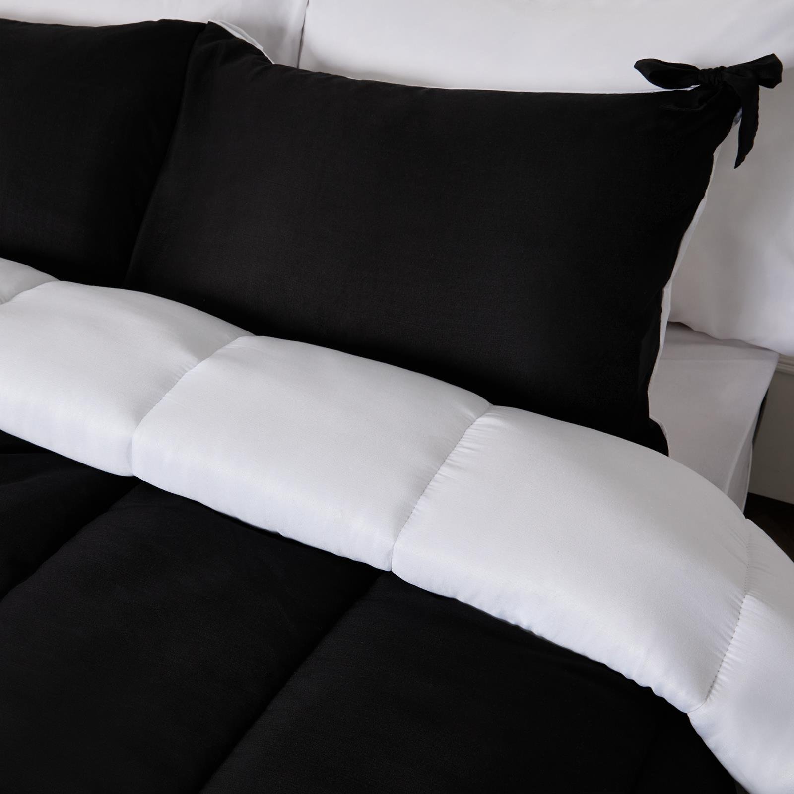OHS Bow Corner Coverless 7.5 Tog Mono Duvet Set - Double - Image 3