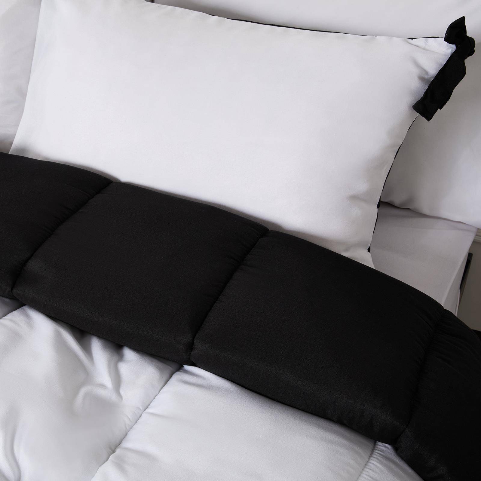 OHS Bow Corner Coverless 7.5 Tog Mono Duvet Set - Double - Image 4