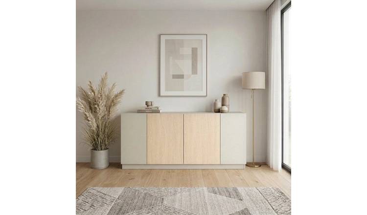 Decortie Victor 4 Door Sideboard - Sandstone