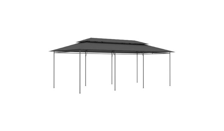 Walplus 600 x 298 x 270 cm Garden Gazebo - Anthracite