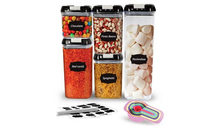 Top 3 5 Piece Food Storage Lock N Fresh Stackable Containers - Clear