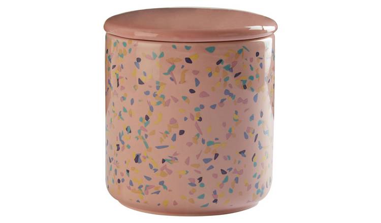 Orsina Yuki Medium Terrazzo Storage Canister – Pink