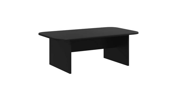 Walplus Engineered Wood Coffee Table - Black - 93 x 53 x 33 cm