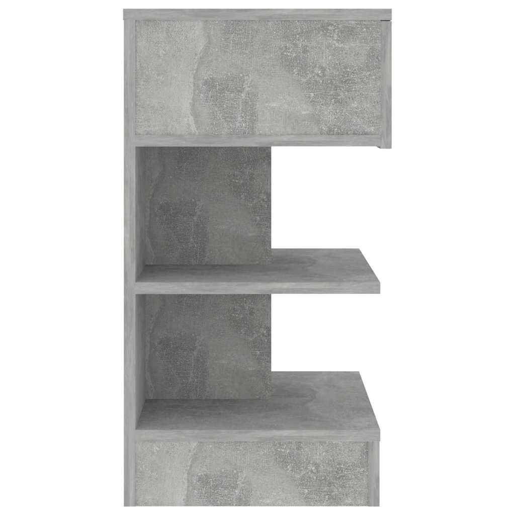 Walplus Engineered Wood Bedside Cabinet - Stone Grey - 40 x 35 x 65 cm - Image 5
