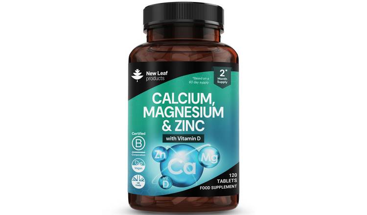 New Leaf Calcium Magnesium Zinc With Vitamin D Complex - 120 Tablets