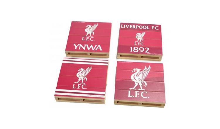 Liverpool FC Pallet Pack of 4 Coaster - Red & White